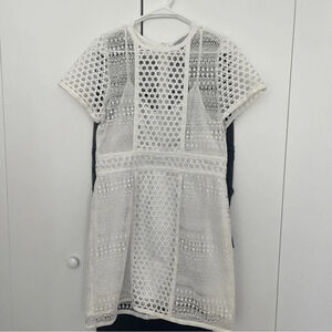Dress short sleeves 46 / 16 white H&M